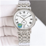 仿浪琴062604银壳白面